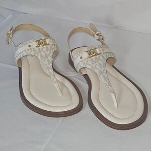 Michael-michael-kors Women's Cream and White Sandals